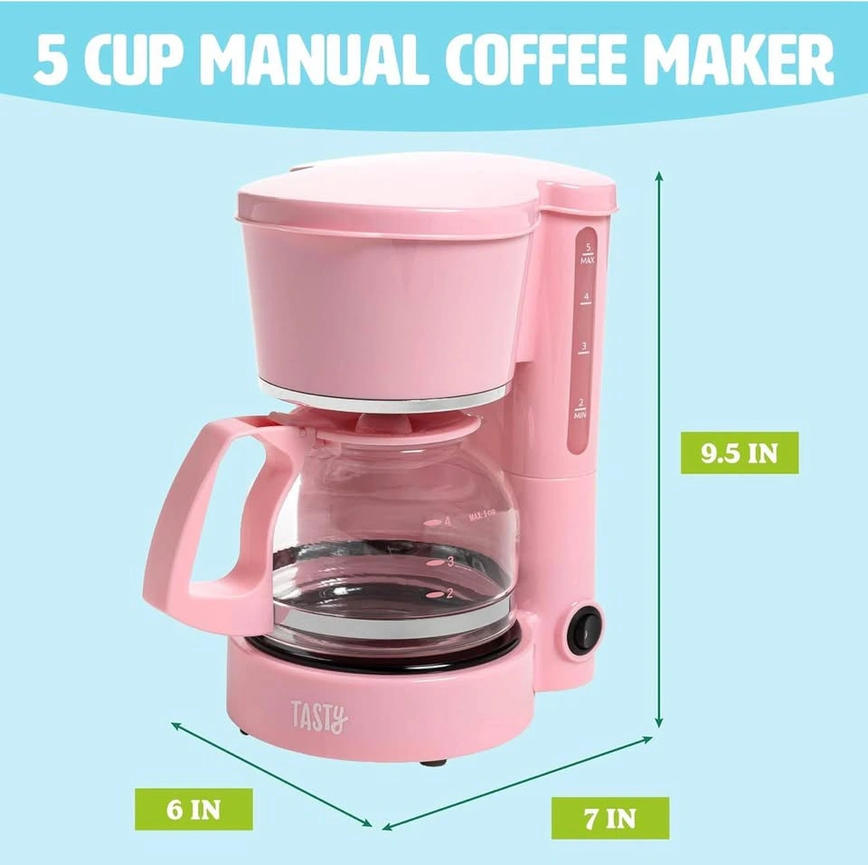 5-Cup Coffee Maker with Auto Pause & Pour (Pink) - photo 3