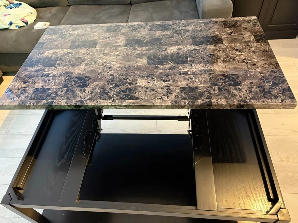 Faux Marble Lift-Top Coffee Table - photo 2