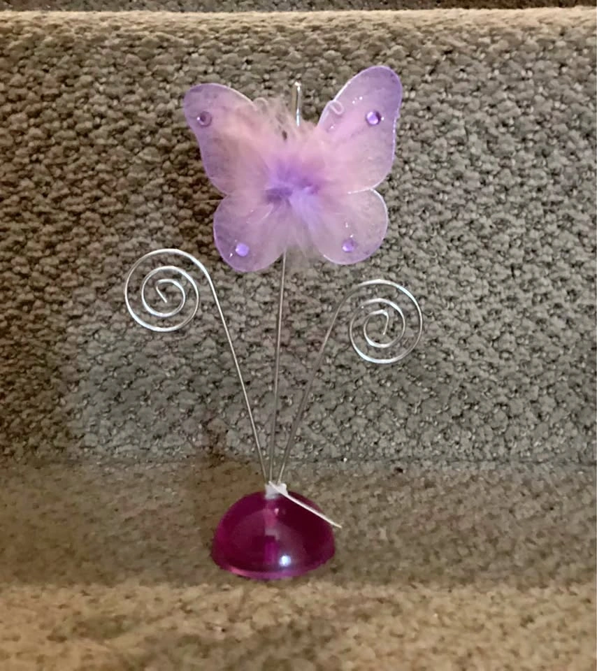 Butterfly photo holder