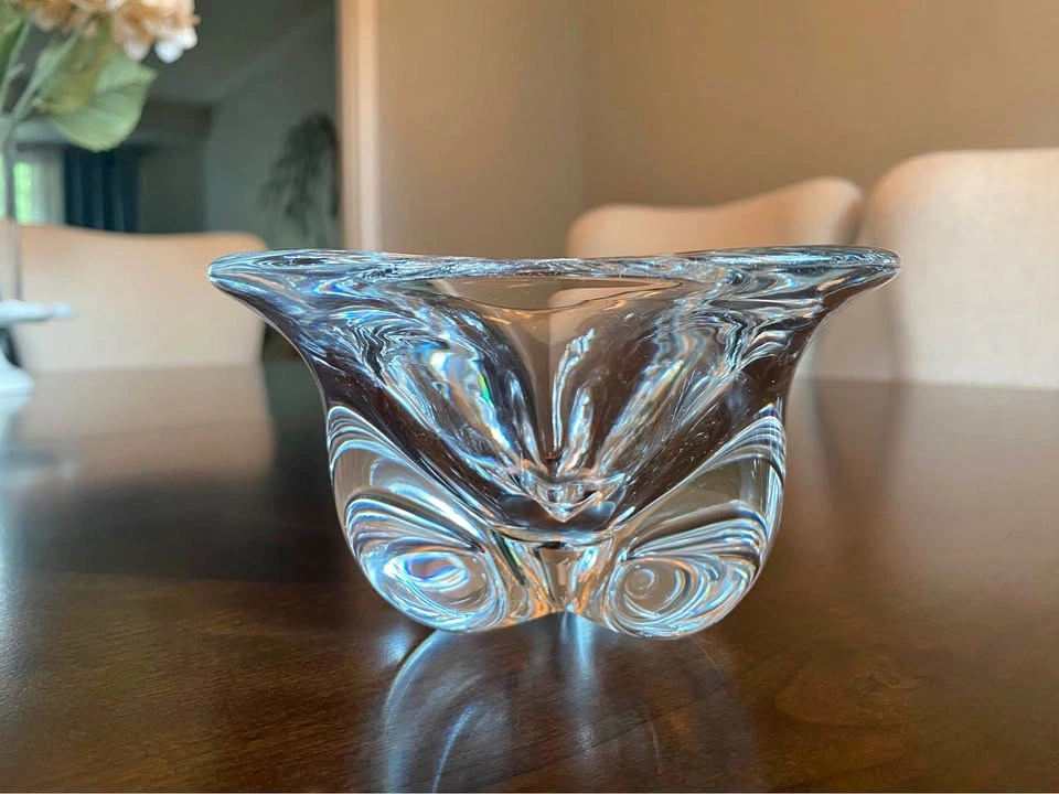 Orrefors Kostaboda Art Glass Bowl by Edvard Hald