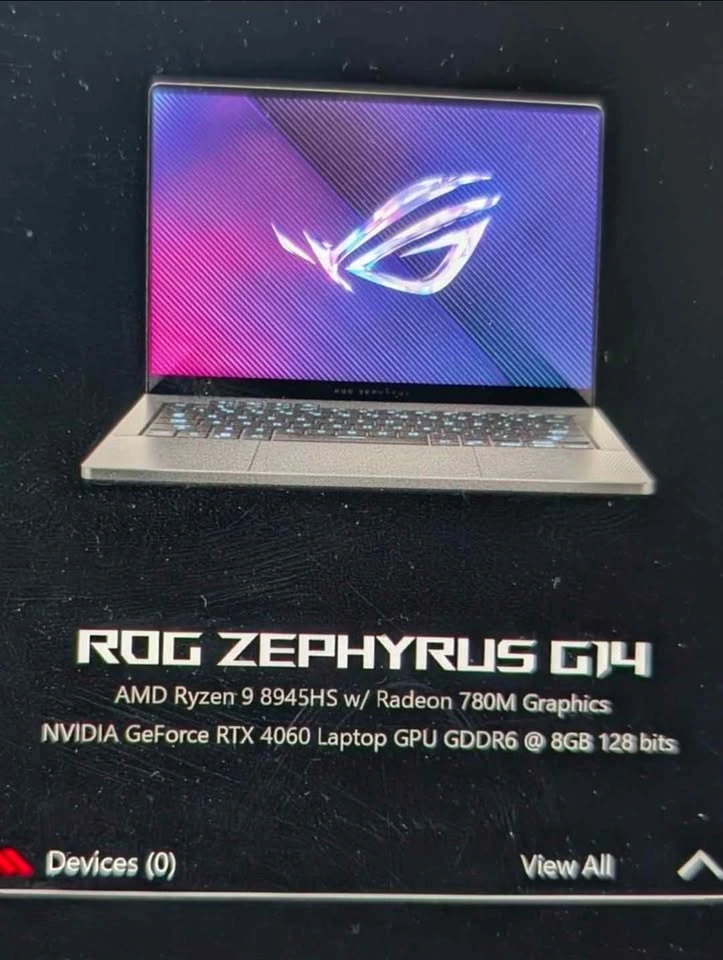ASUS ROG Zephyrus G14 (2024) — RTX 4060 | Ryzen 9 | 32GB RAM - photo 2