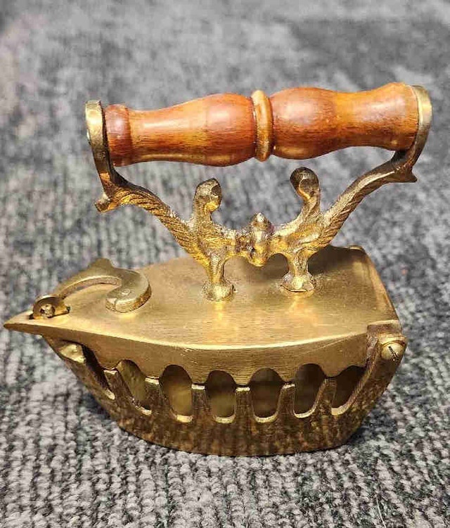 Vintage Brass Sad Iron
