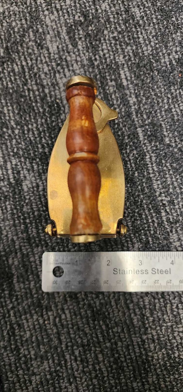 Vintage Brass Sad Iron - photo 3