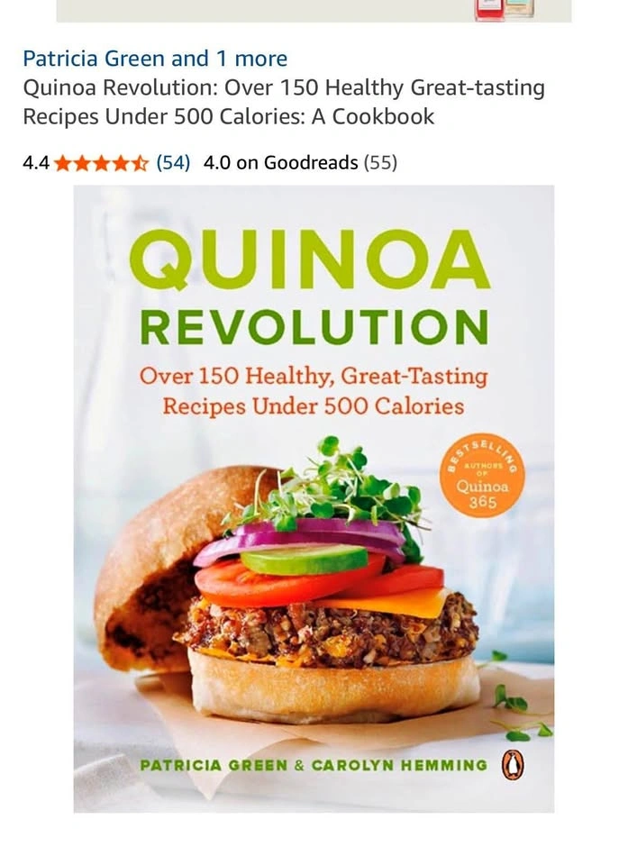 Quinoa Revolution Cookbook by Patricia Green & Carolyn Hemming