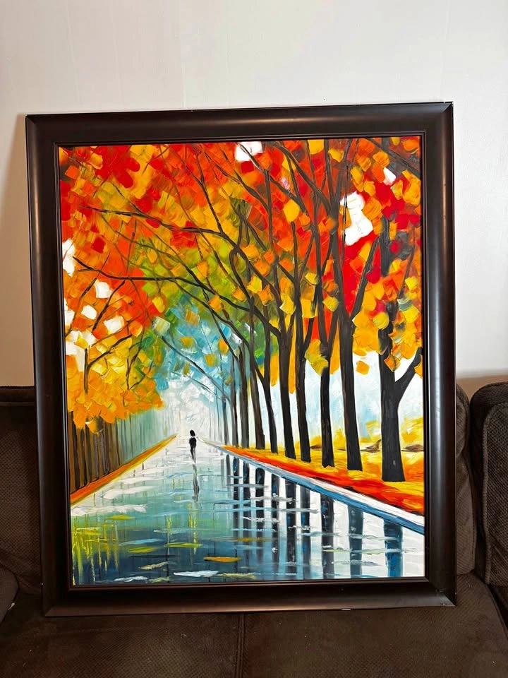 Oil landscape painting