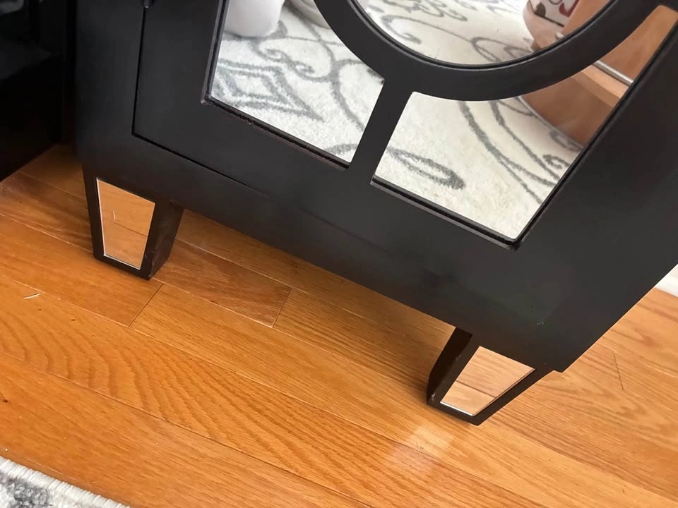 Black Mirrored Accent Cabinet - photo 5