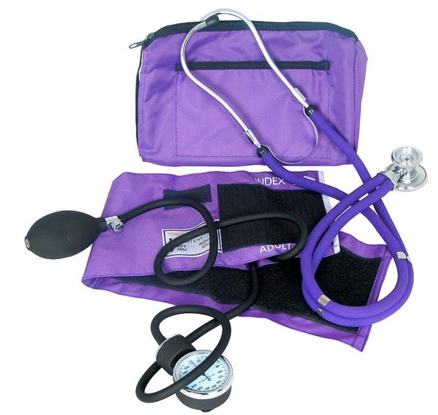 Dixie EMS Blood Pressure and Sprague Stethoscope Kit – Purple