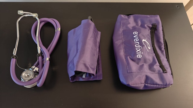 Dixie EMS Blood Pressure and Sprague Stethoscope Kit – Purple - photo 3