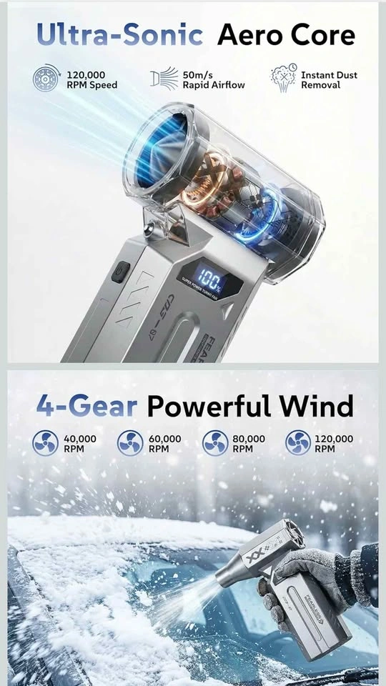 FEARLESS CZJS-07 powerful electric air duster - photo 4