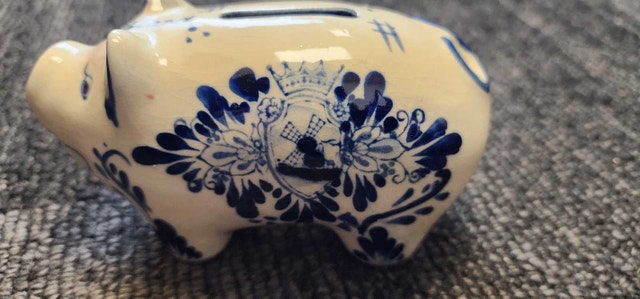 Delft Blue Piggy Bank Holland