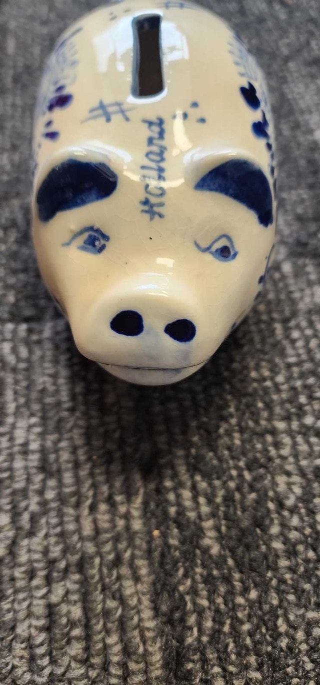 Delft Blue Piggy Bank Holland - photo 3