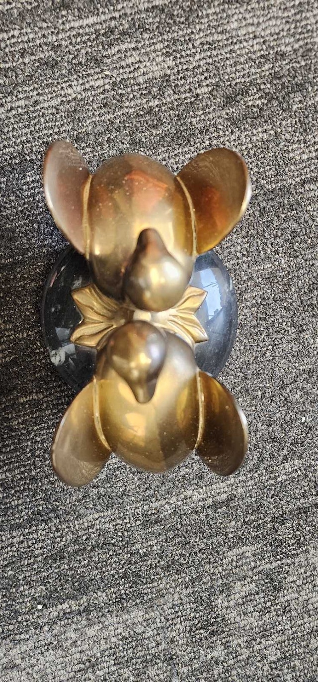 Brass Bird Figurine on Marble Base - photo 5