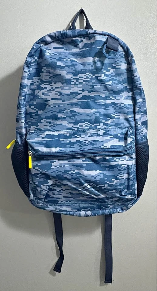 New Blue Digital Camo Backpack