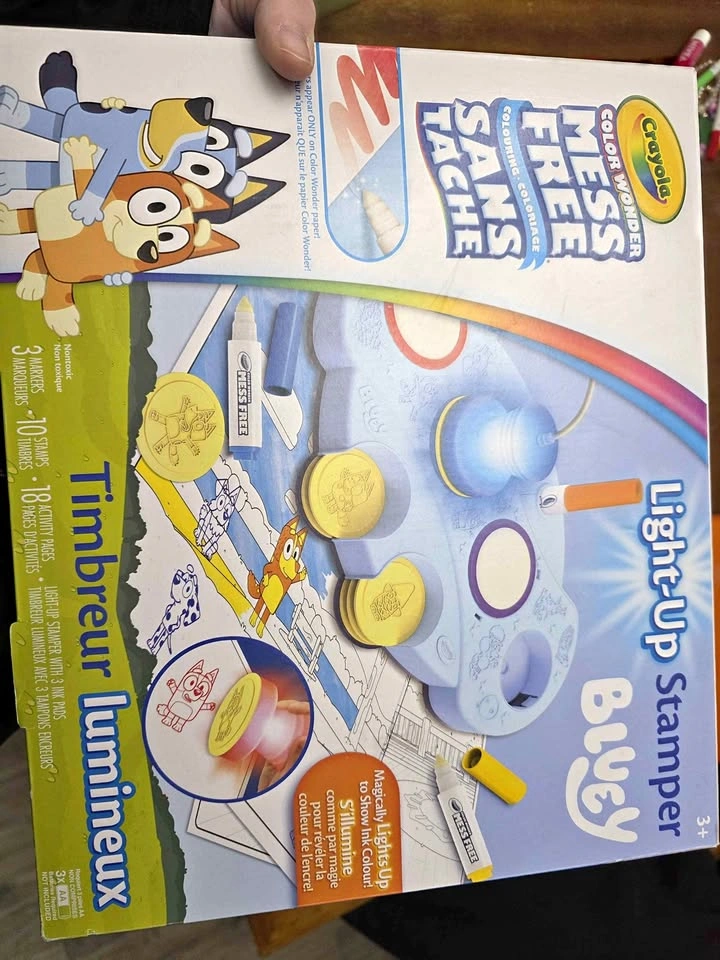Brand new in box bluey light up stamper