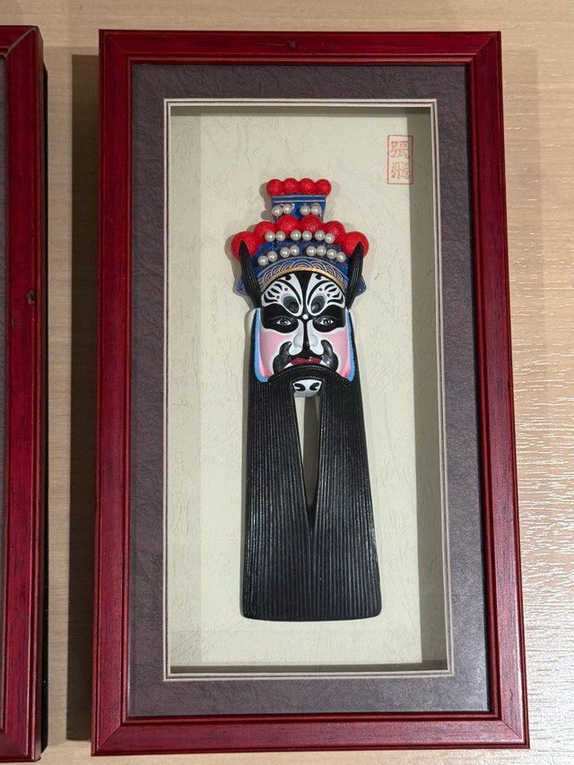 Chinese Opera Mask Shadow Box Art - photo 3