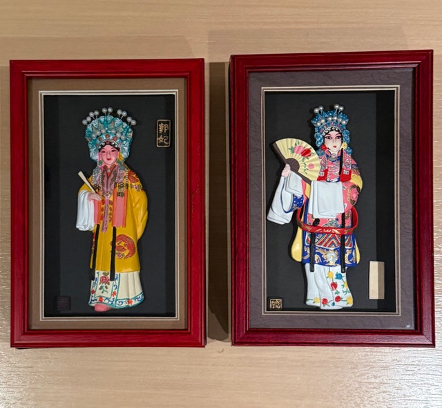 Chinese Opera Figurine Wall Art
