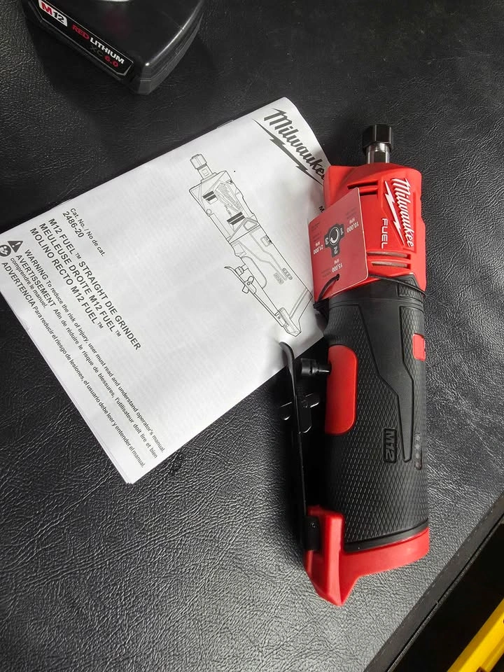 Milwaukee fuel m12 straight die grinder + 6.0 battery - photo 5