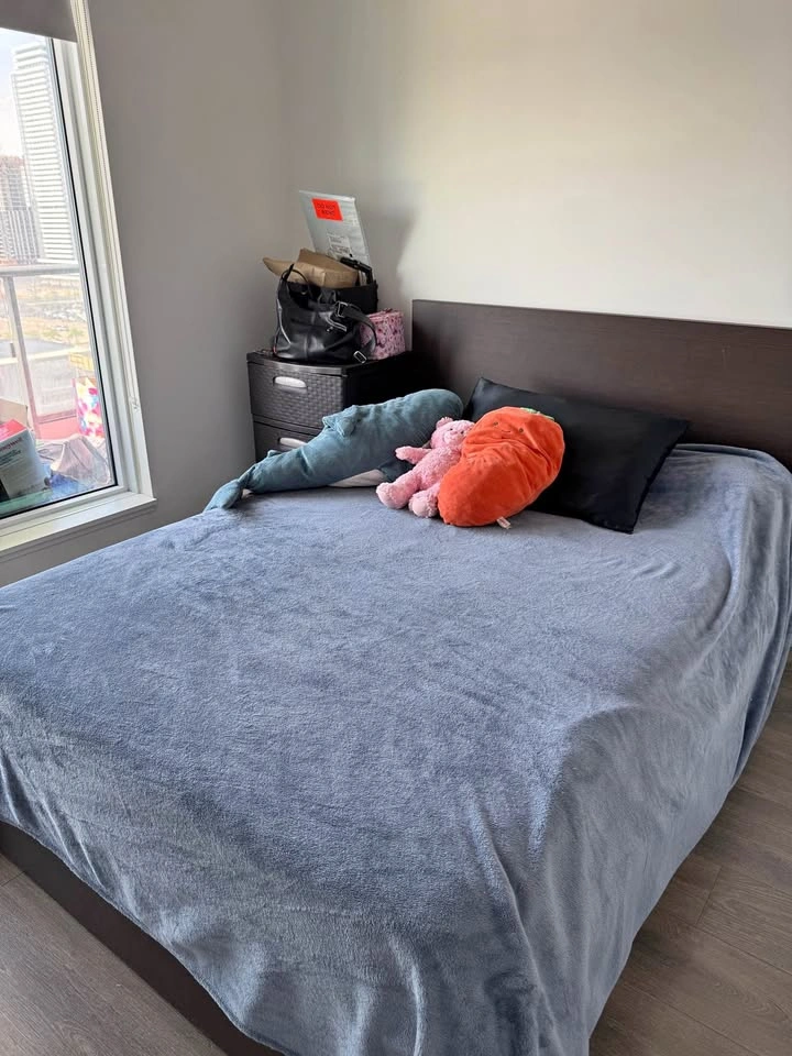 IKEA MALM Full Bed Frame + Luröy Slats – Excellent Condition
