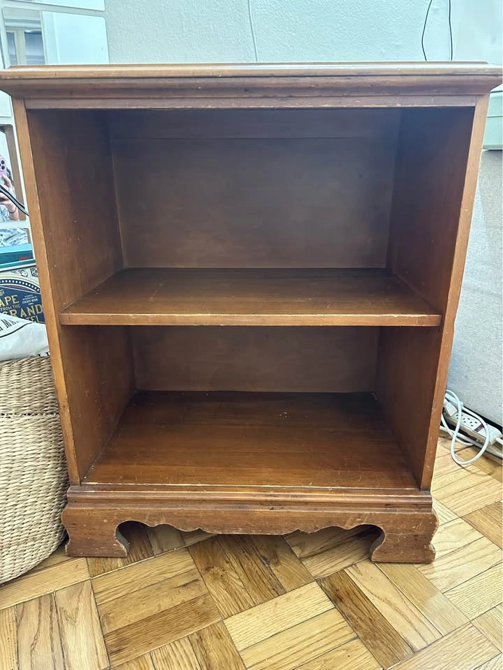 Vintage Solid Wood Small Bookshelf / Accent Side Table - photo 2