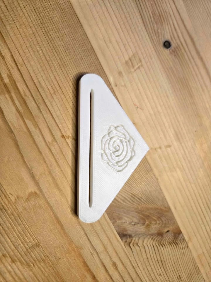 3D Printed Toothpaste Squeezer – White Rose Design – Tube Roller