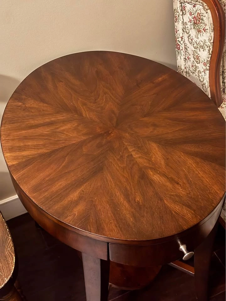 2 wood Oval End Table Magnussen Home Furniture Aster - photo 4
