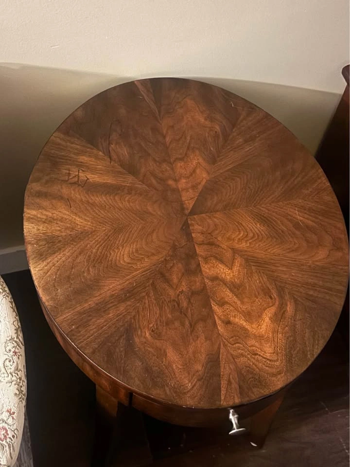 2 wood Oval End Table Magnussen Home Furniture Aster - photo 5
