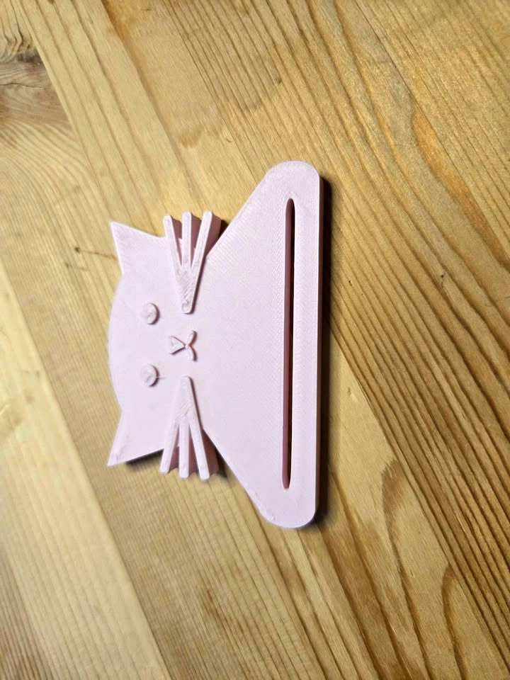 3D Printed Cat-Shaped Toothpaste Squeezer – Pink – Tube Roller