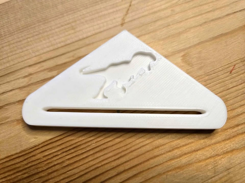 3D Printed Toothpaste Squeezer – White T‑Rex Design – Tube Rolle