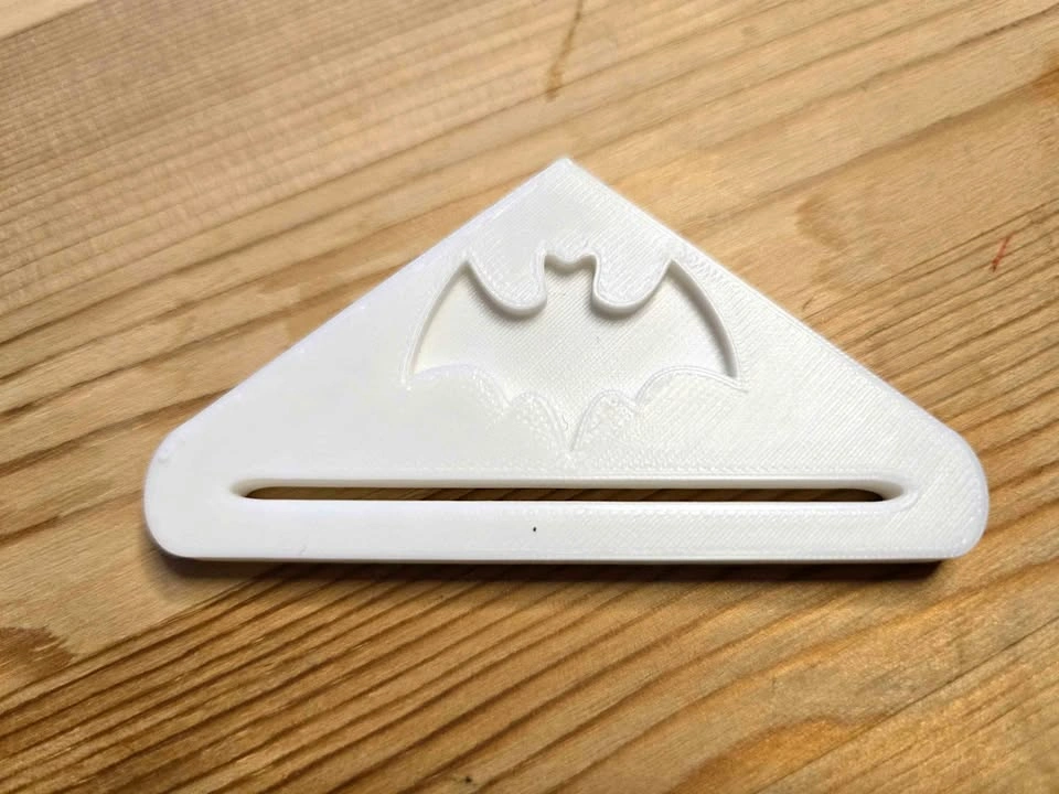 3D Printed Toothpaste Squeezer – White Bat Design – Tube Roller