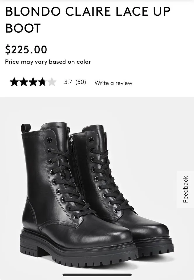 Naturalizer BLONDO CLAIRE LACE UP BOOT thumbnail