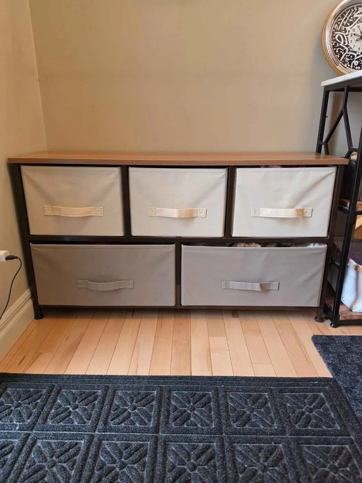 Extra Wide Fabric 5-Drawer Storage Organizer Unit - photo 2