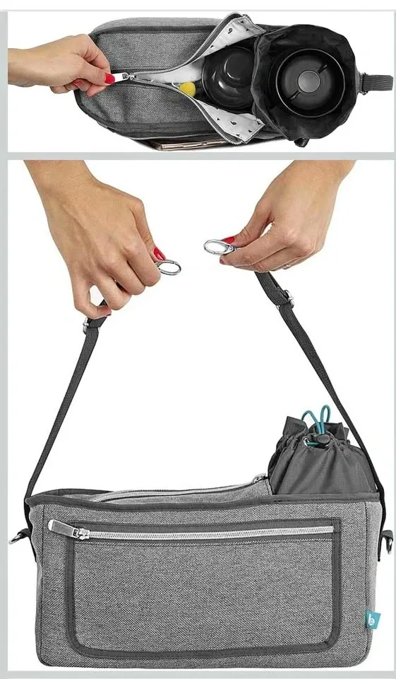 Universal Stroller Organizer | XL Storage, Full Zip Closure