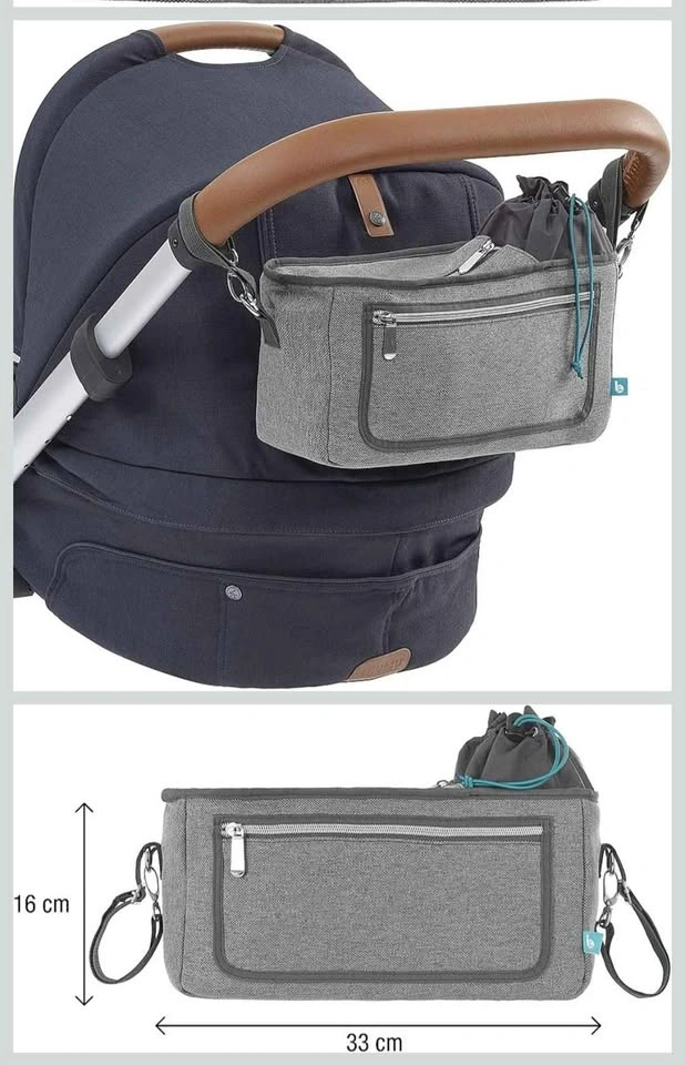 Universal Stroller Organizer | XL Storage, Full Zip Closure - photo 2