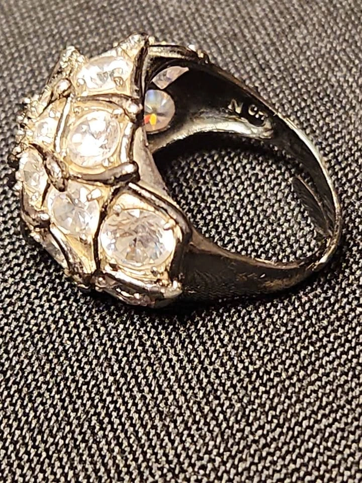 Vintage 925 Cluster Ring, Size 7.5 - photo 5