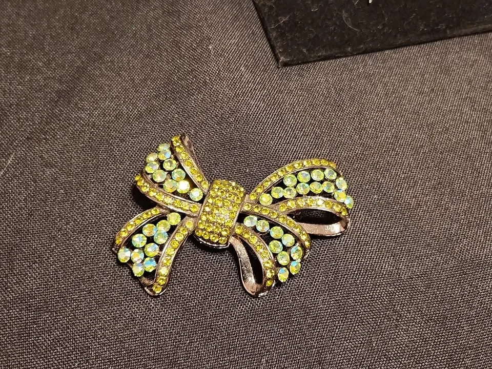 Vintage Signed ROM Bow Brooch - photo 2