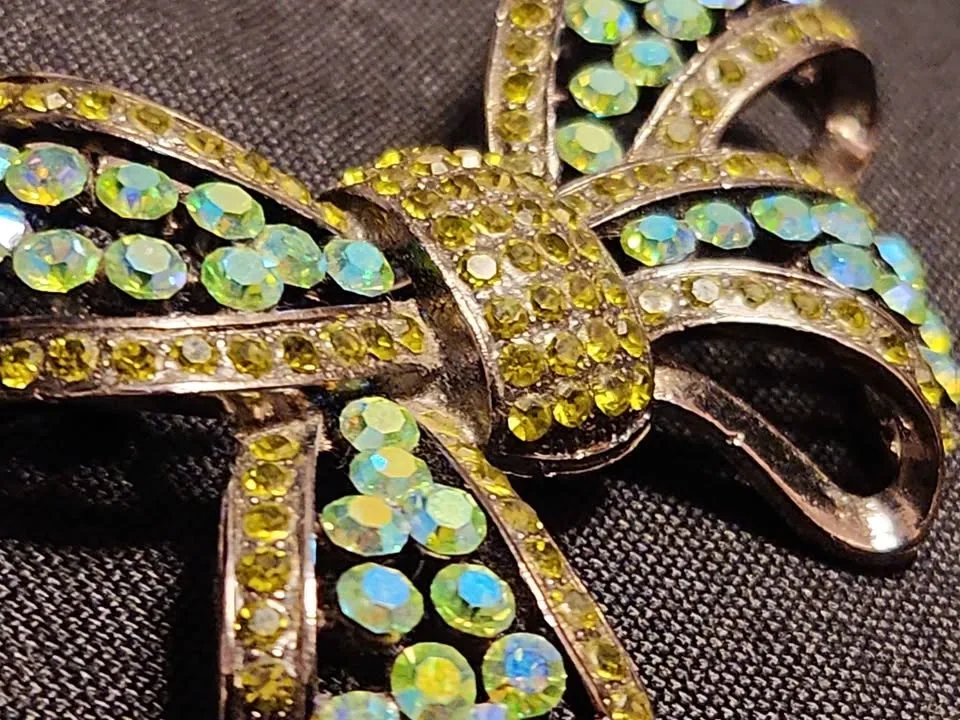 Vintage Signed ROM Bow Brooch - photo 5