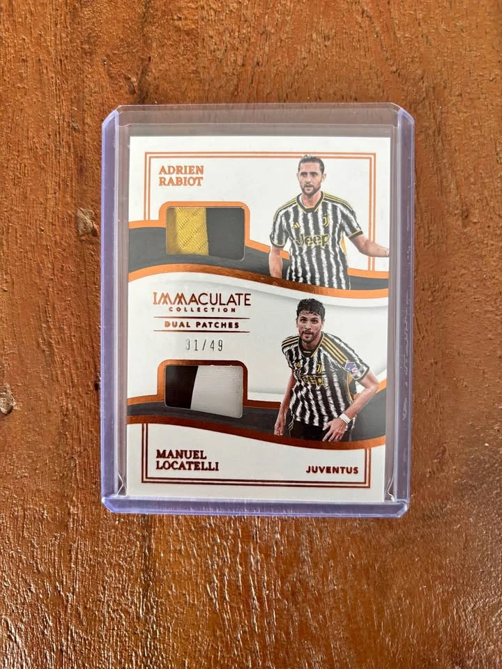 Panini Immaculate Collection Soccer Adrien Rabiot Manuel Locatel