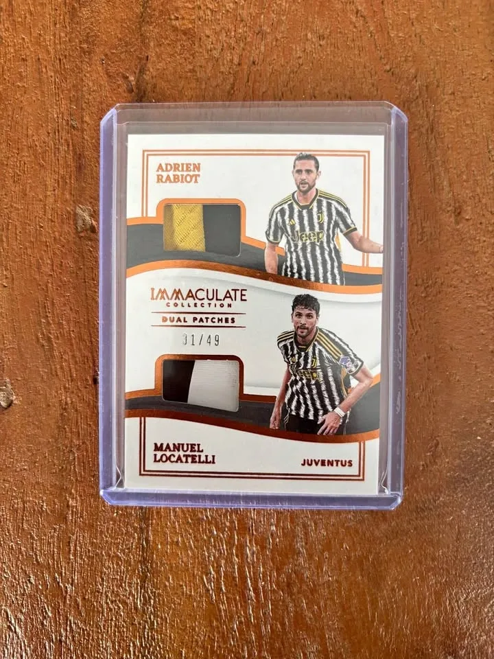 Panini Immaculate Collection Soccer Adrien Rabiot Manuel Locatel