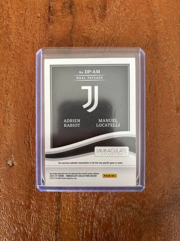 Panini Immaculate Collection Soccer Adrien Rabiot Manuel Locatel - photo 2