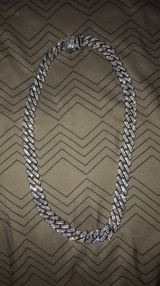 Iced out cuban link chain