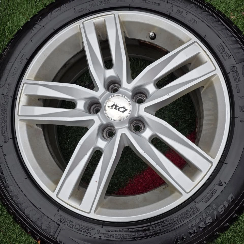 215/55/17 Michelin winter tires with Dai alloy rims 5x114.3 - photo 2