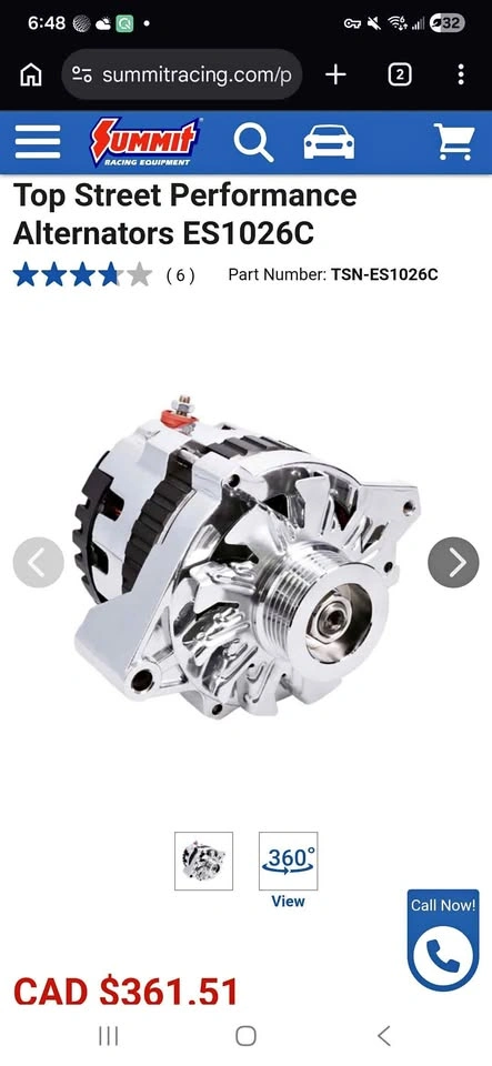 CS130 Casing Alternator Serpentine Belt Top Street Performance