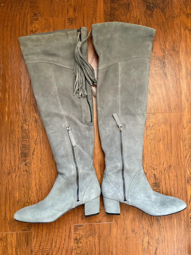 NINE WEST Genuine Suede Boots/ size 7 1/2
