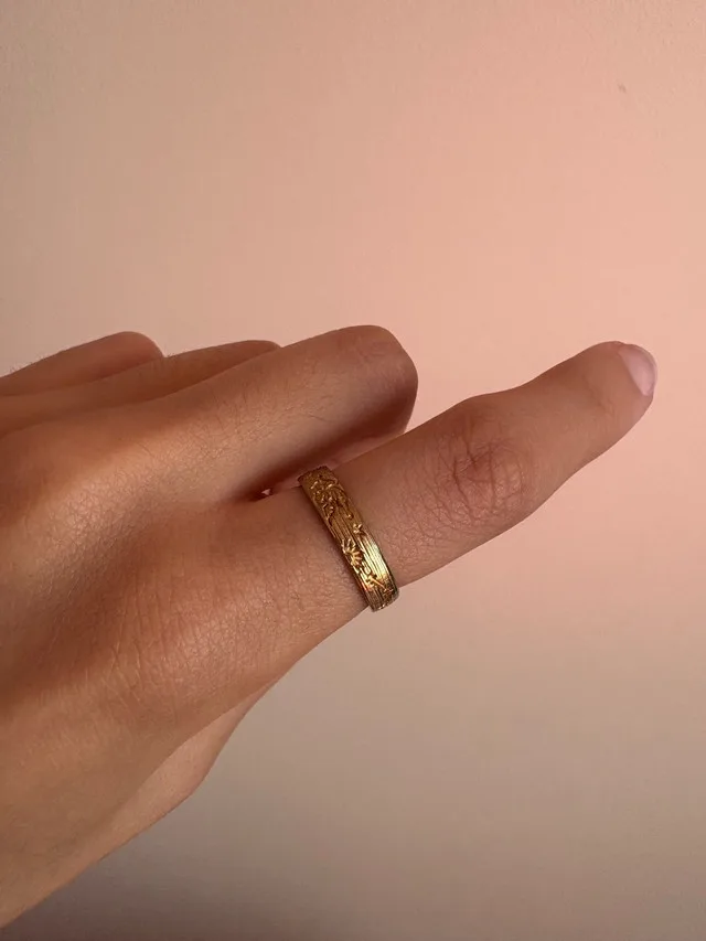 9k Gold Filled Dante Ring (size 7)