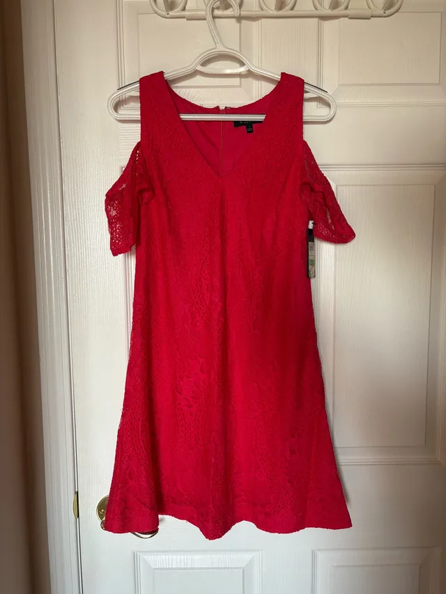 GUESS Bright Coral Dress Size 4 image indicator(2)
