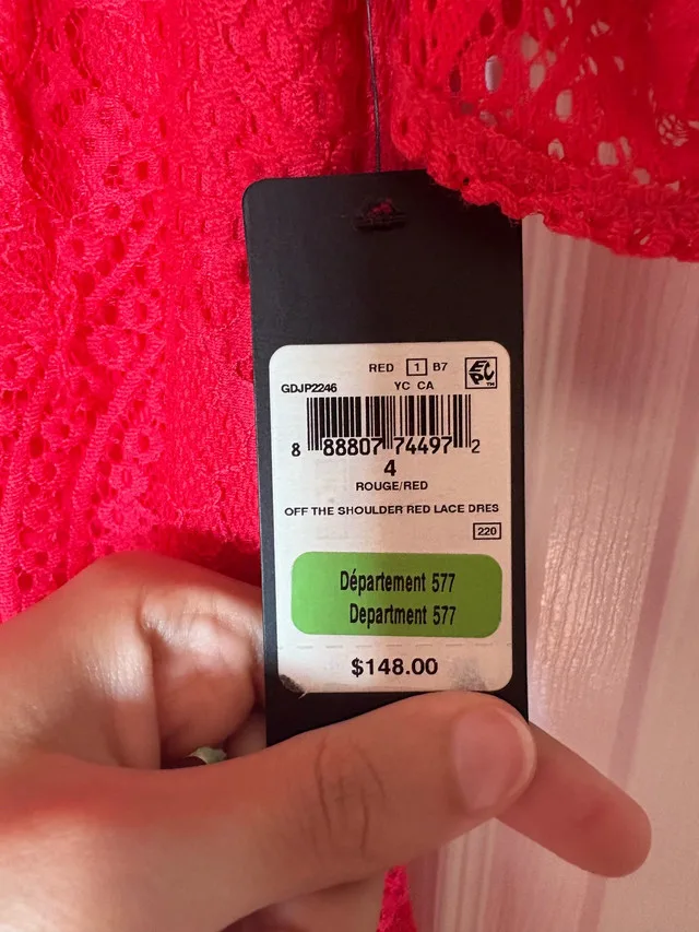 GUESS Bright Coral Dress Size 4 image indicator(8)