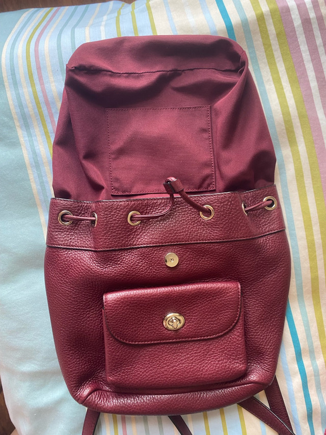 COACH small burgundy bag - photo 5