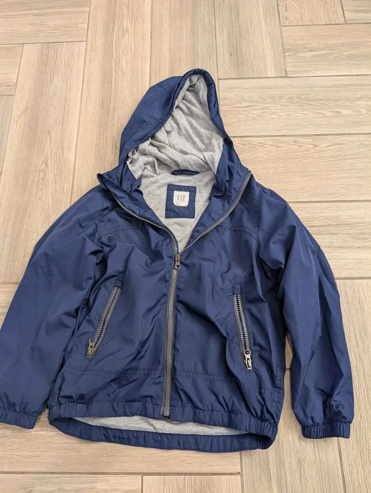 GAP jersey lined windbreaker jackets (size small) fits 6/7 image indicator(2)