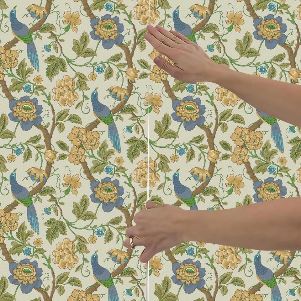 Vintage Peel and Stick Bird and Floral Wallpaper 17.3 in x 118 i - photo 3