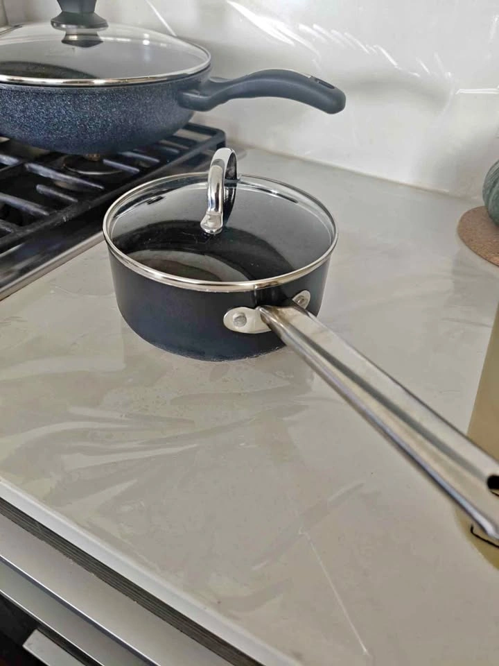 Small Non-Stick Saucepan with Glass Lid